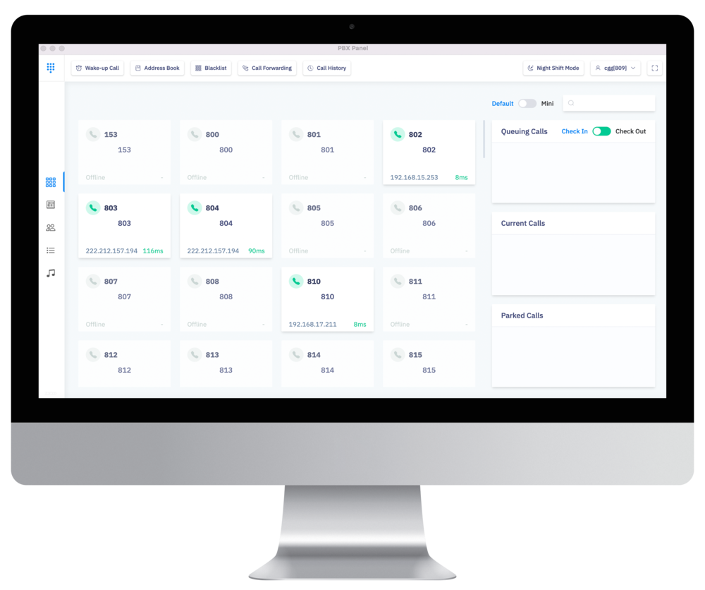 ip pbx operator panel