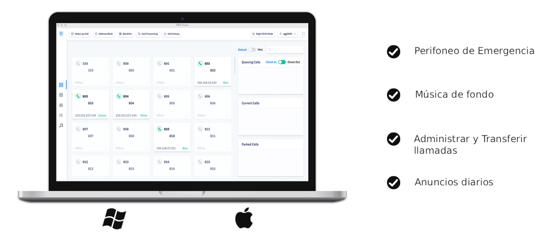 functional operator panel